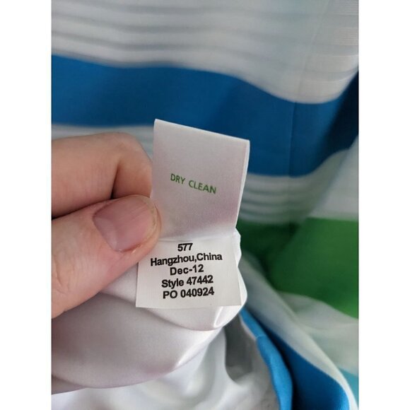 NWT Lilly Pulitzer Henley Silk Blend Striped Sheath Dress Size 6 - Picture 9 of 9